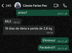 2,8KG em 18 dias